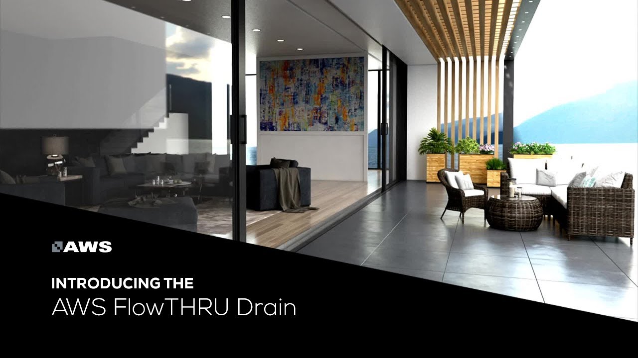 Introducing the AWS FlowTHRU Stainless Steel Threshold Drain