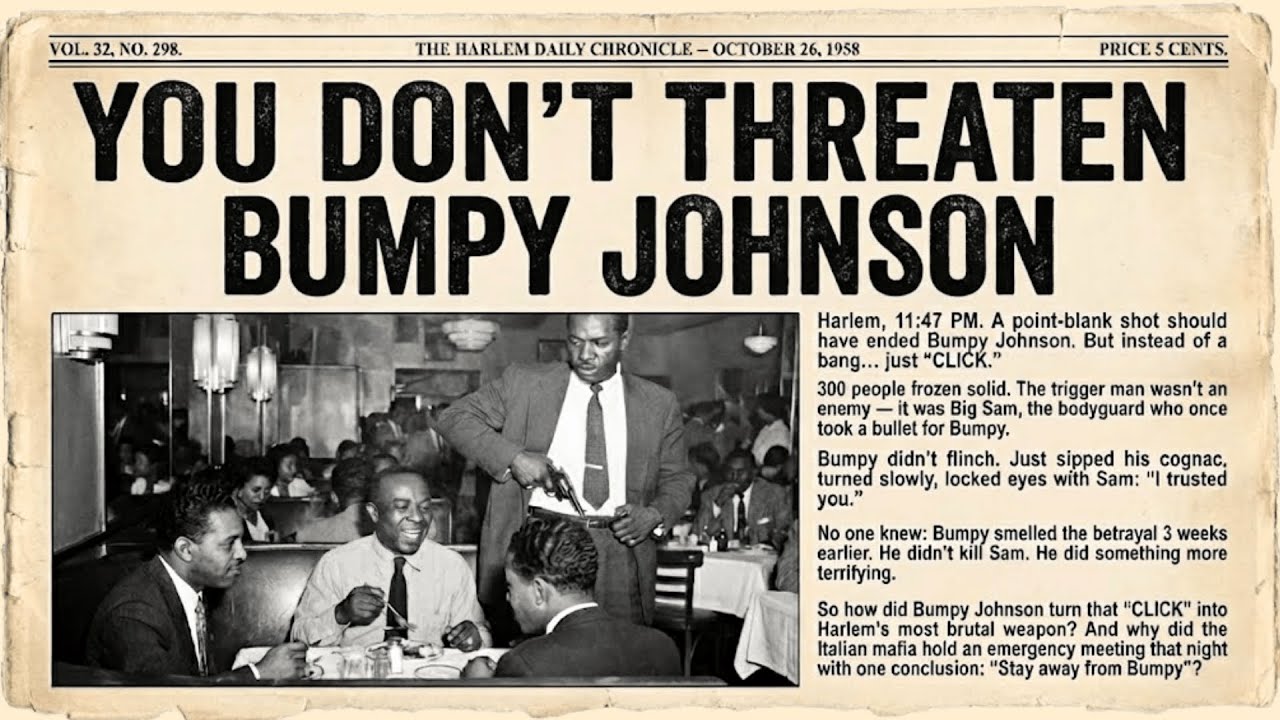 1958: Bumpy Johnson's Bodyguard PULLED THE TRIGGER at Point Blank Range — This Sound Changed History