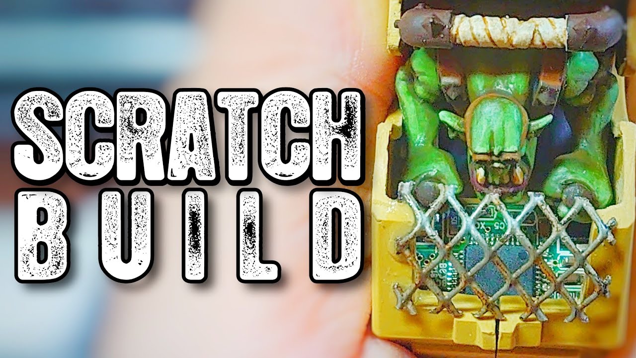 Chinork Warkopta Scratch Build Part 1. 40k Ork Community August Scratch Build Challenge.