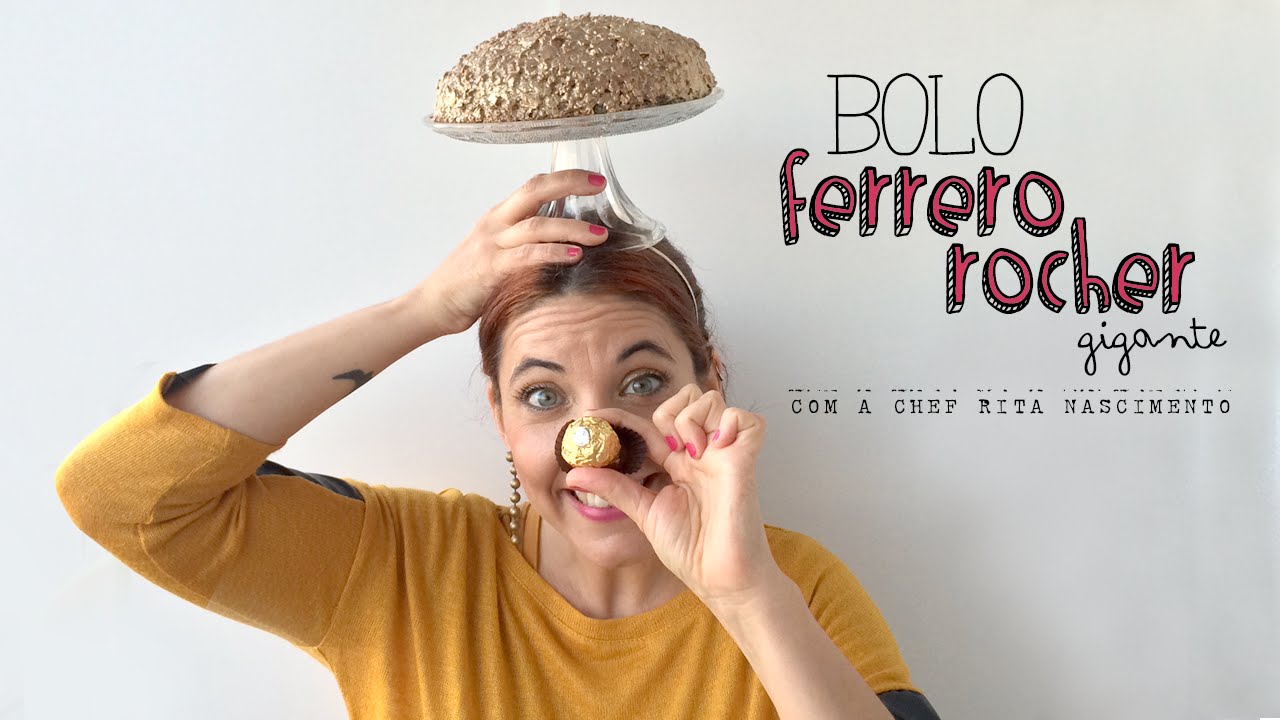 Bolo Ferrero Rocher Gigante