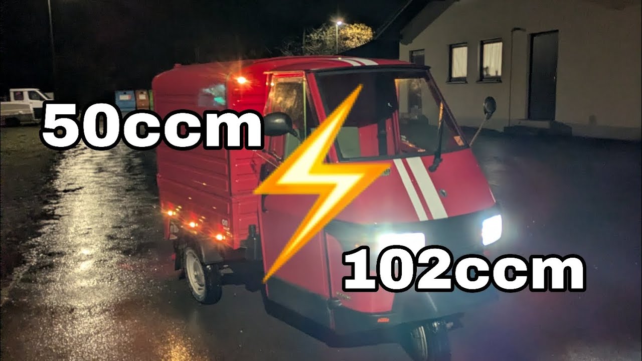 Ape 50 mit 50ccm im Vergleich zu 102ccm (DR) Besten beginner Tuning?🤔