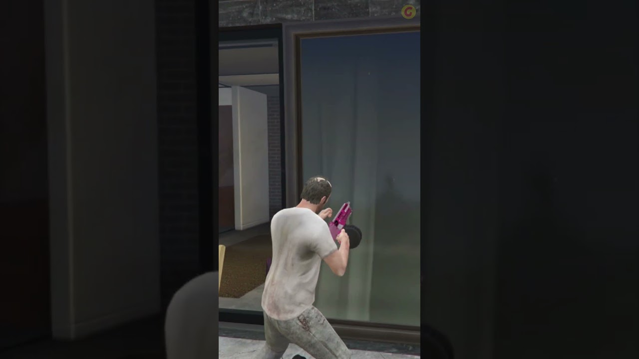 GTA 5 - Stop Shooting Up My House !!! (Franklin, Trevor, Michael)