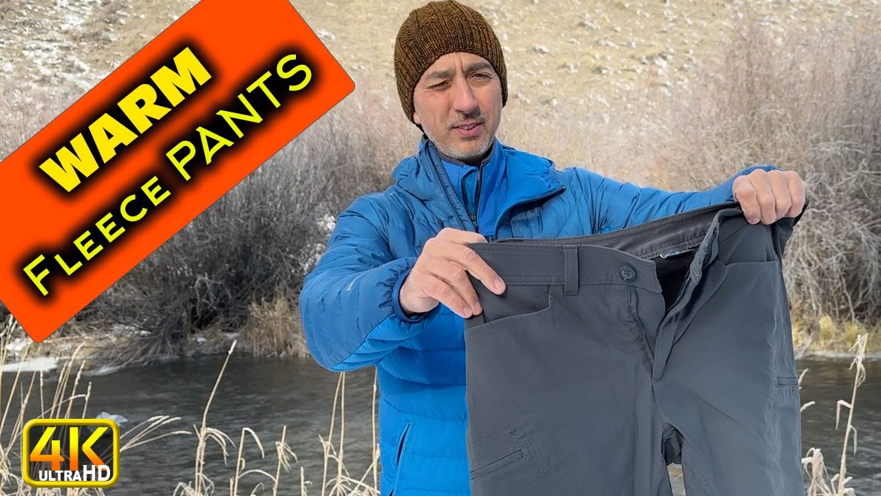 Ultrawarm Fleece Adventure Cargo Pants: Eddie Bauer #fleece Lined Pants (4k UHD)