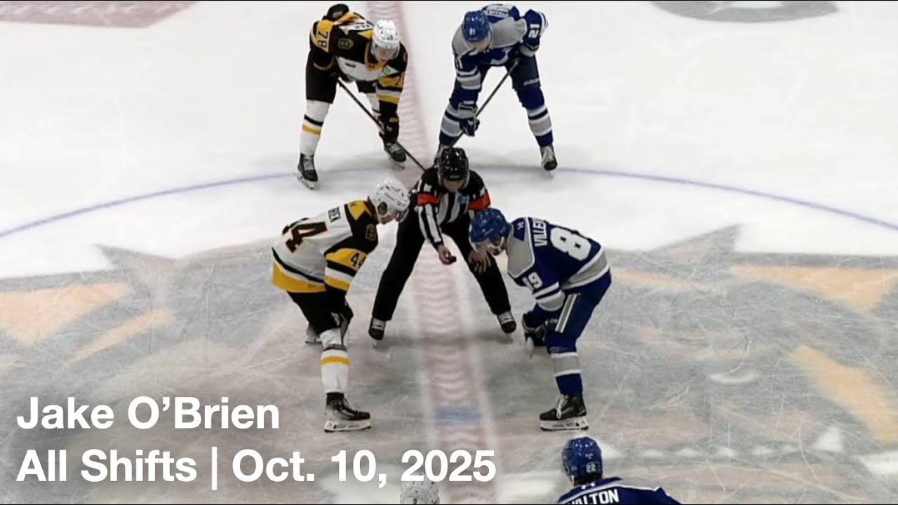 Jake O'Brien (BFD44) | All Shifts | Brantford Bulldogs vs. Sudbury Wolves (OHL) | 10 10 2025