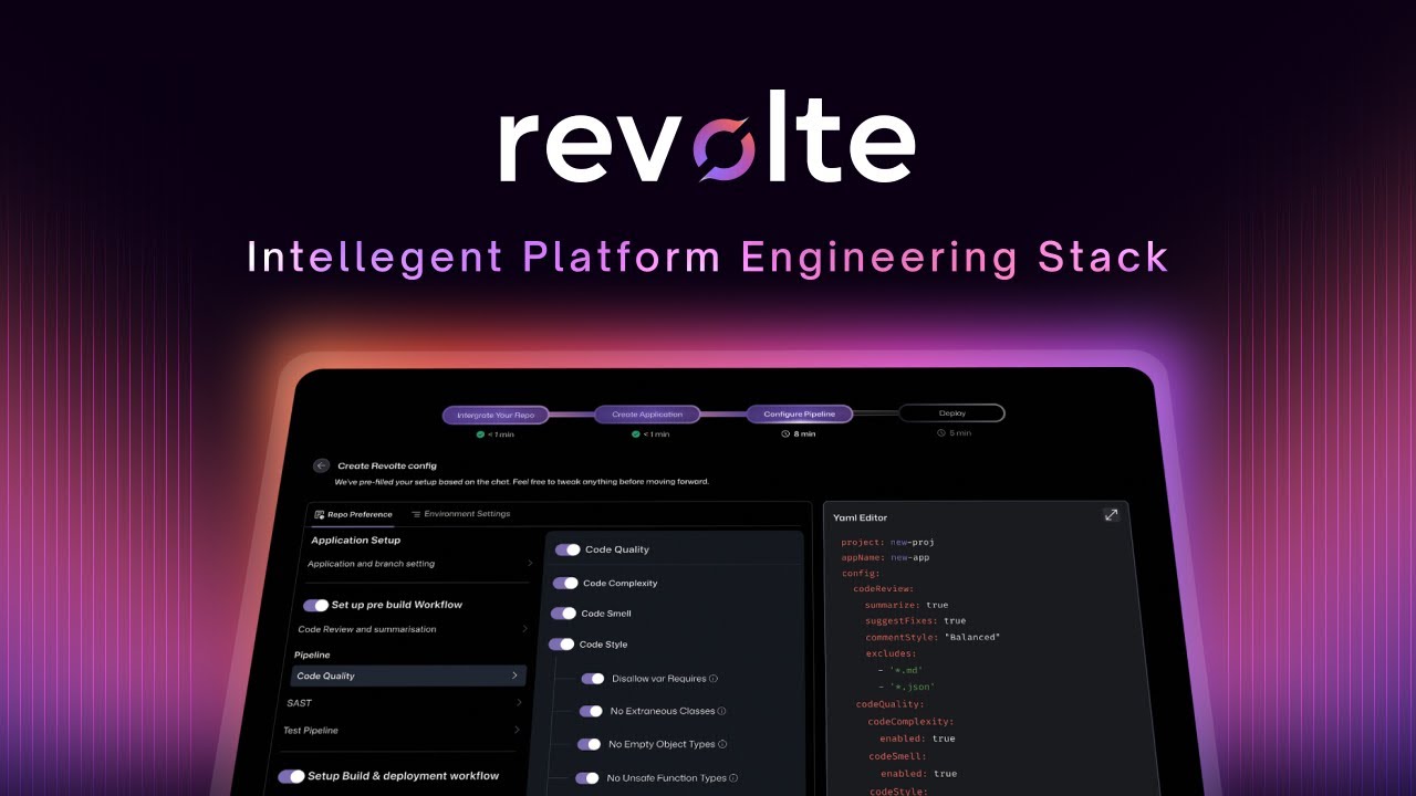Revolte.ai - The Intelligent Platform Engineering Stack | Ship Fast. Scale Smart. Stay in Control