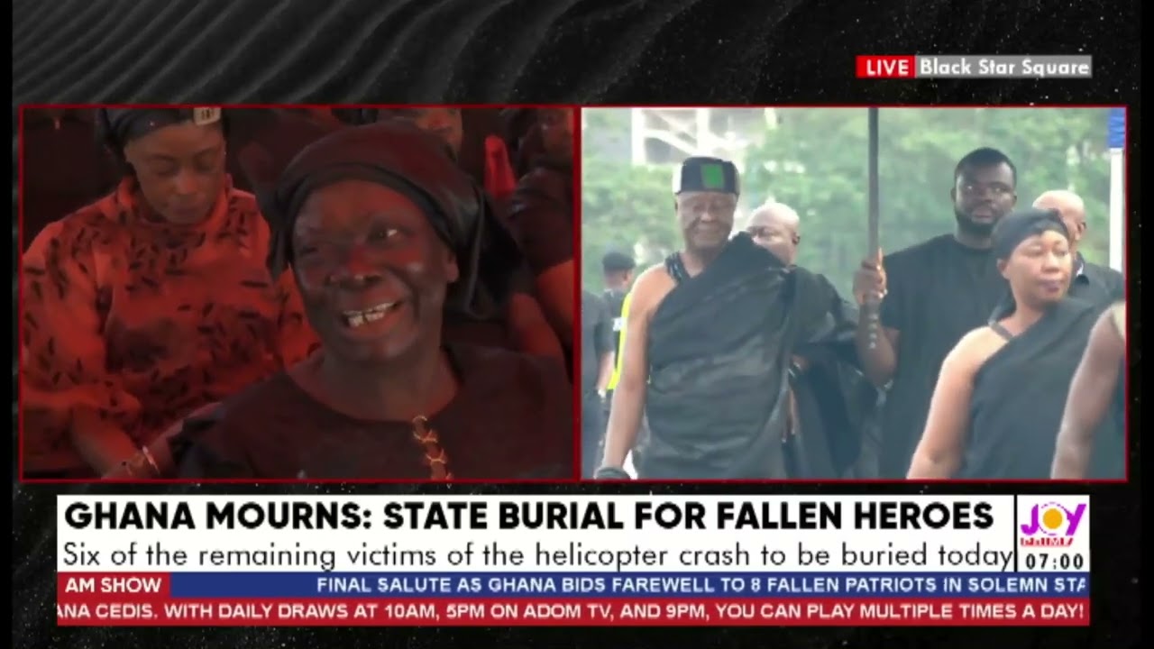 Dr. Sarpong’s family delivers powerful, heartfelt message at state burial