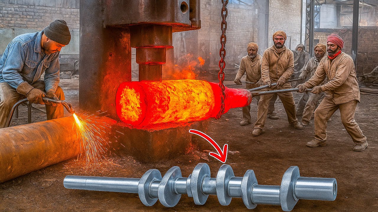 Unbelievable Scale: Manufacturing Giant Crankshafts for Ammonia Compressors