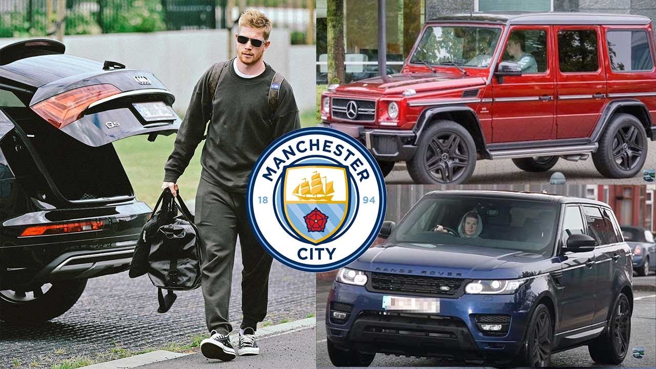 The car collection of Manchester City player Kevin De Bruyne