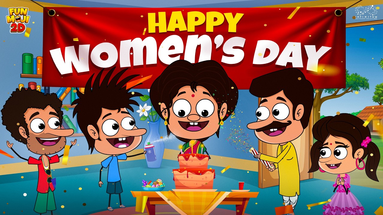 Happy women's day | Mama Alludu | Village Comedy | Funmoji 2D | Infinitum