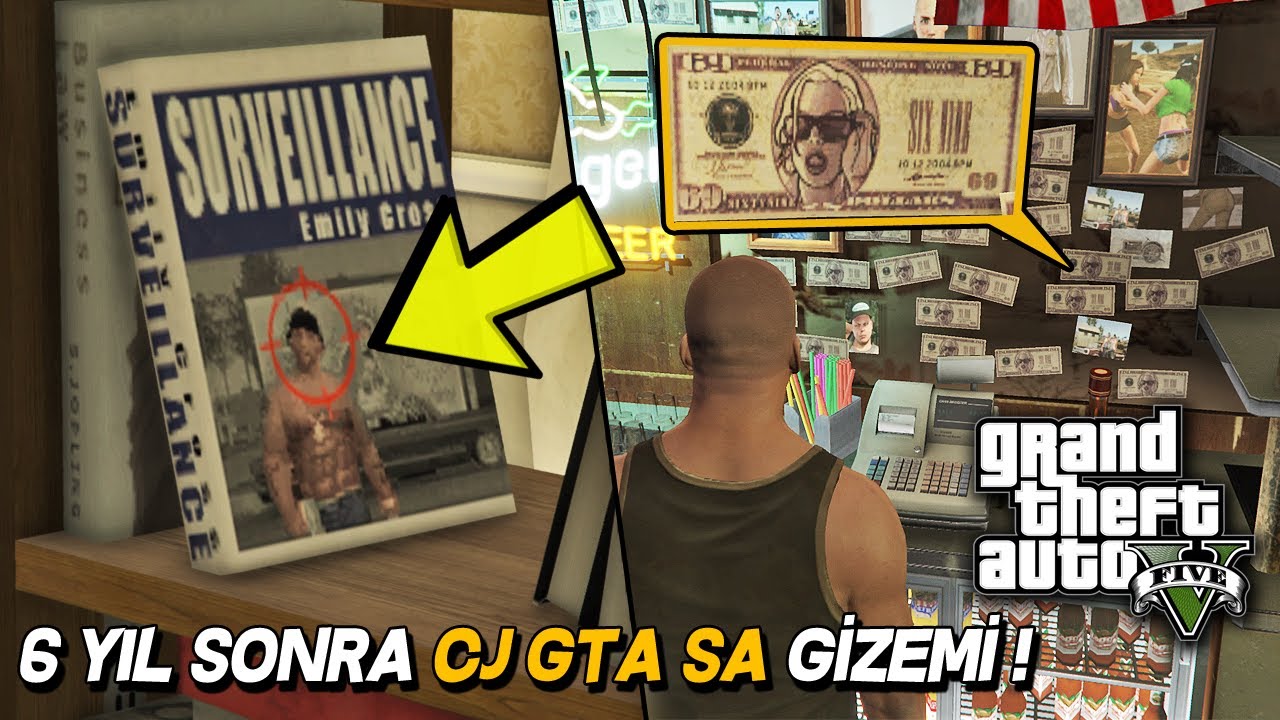 GTA 5 DE 6 YIL SONRA CJ ORTAYA &Ccedil;IKTI ! %100 GER&Ccedil;EK MOD DEĞİL !