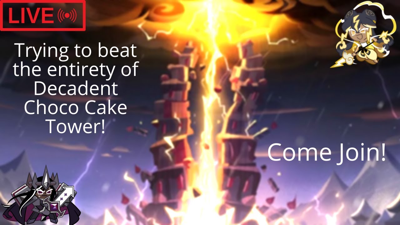 Trying to beat the entirety of Decadent Choco Cake Tower! (Part 2) | Come join!