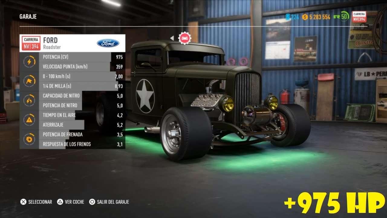 Ford Roadster 975 HP customize and testing - Need for Speed Payback