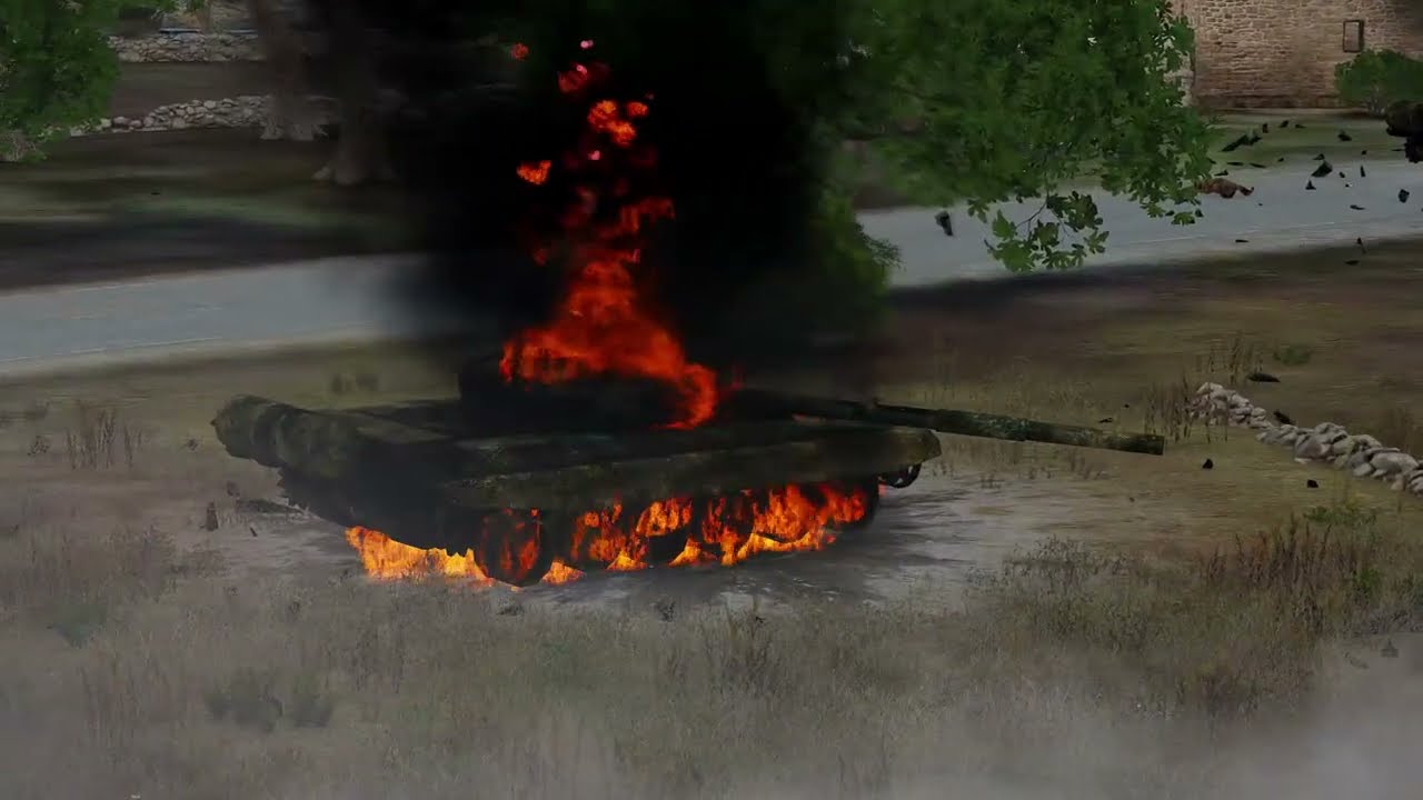 Russian Tank Destroyed by an Anti-Tank (AT) Launcher | ARMA 3: Milsim