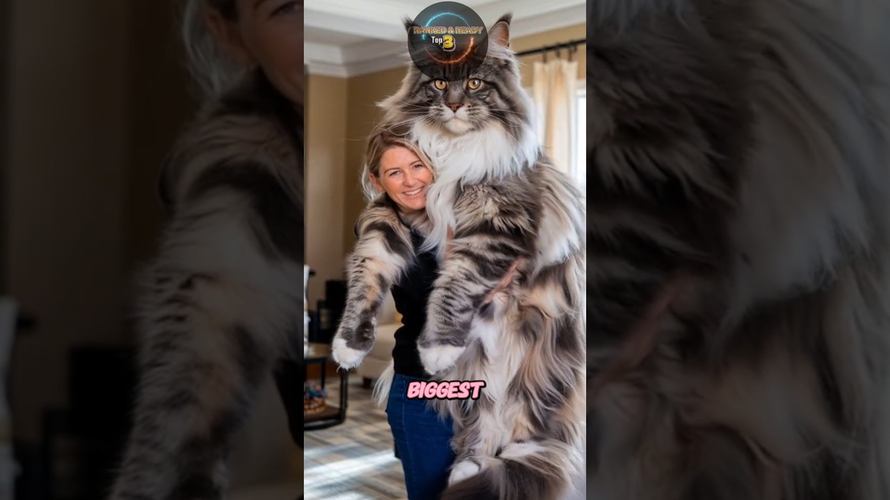 Top 3 Biggest Cat Breeds in the World, and the last one will Shocked you!😲 