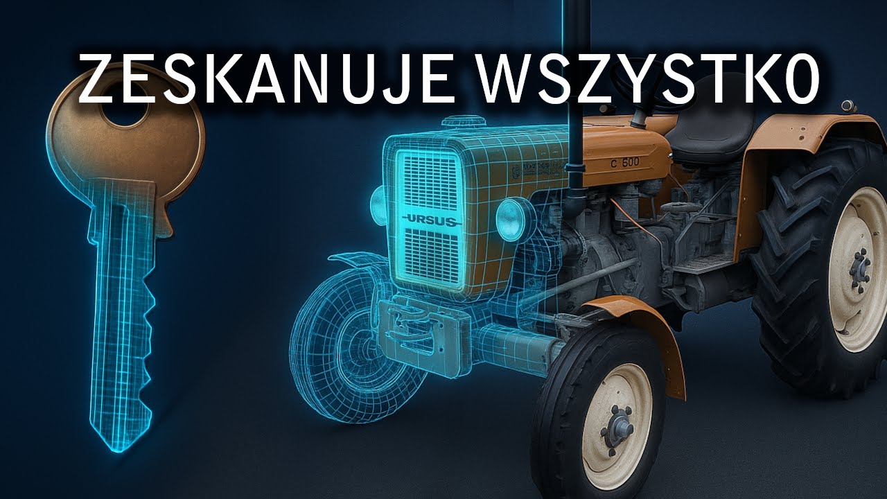 Od klucza po traktor - test skanera 3D Creality Otter Lite