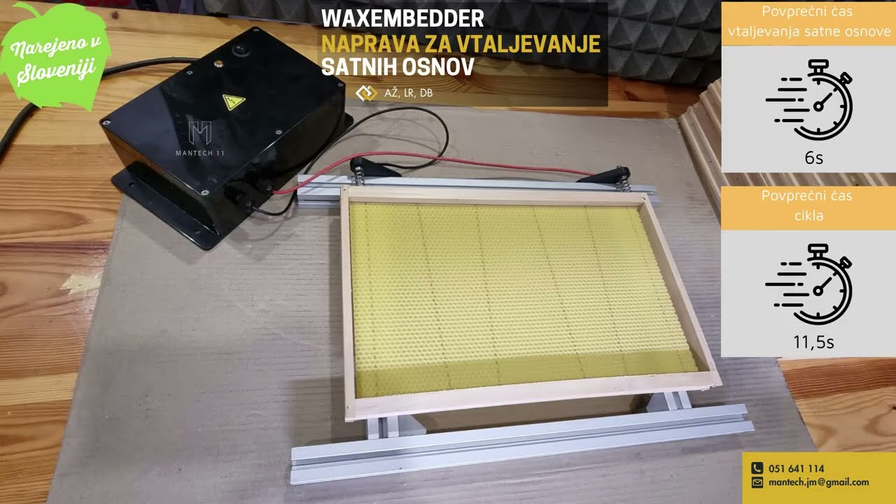 WaxEmbedder vtaljevanje satnic | Wire Embedder | Einlöttrafo (Mittelwand einlöten) fast & repeatable