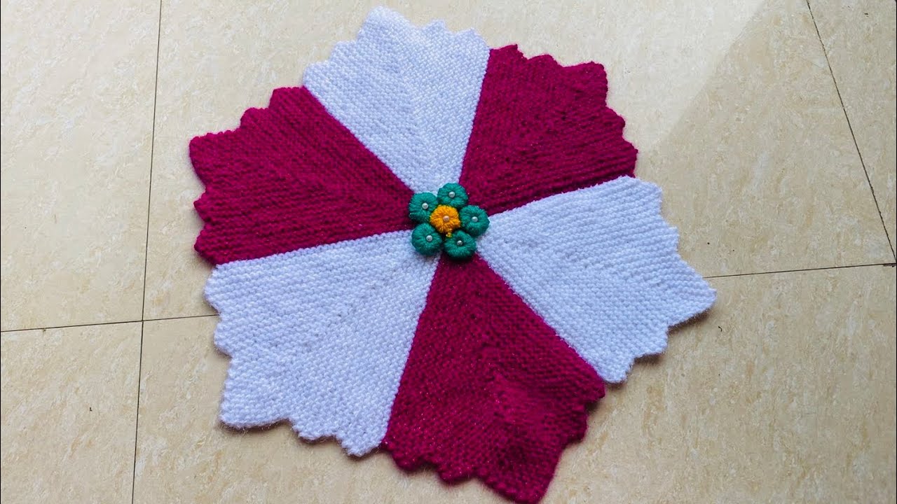 दो कलर मे बनाए बहुत सुंदर पायदान बहुत आसानी से || new 2 color design simple doormat idea