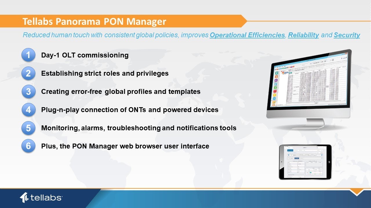Passive Optical LAN Operational Efficiencies using the Tellabs Panorama PON Manager