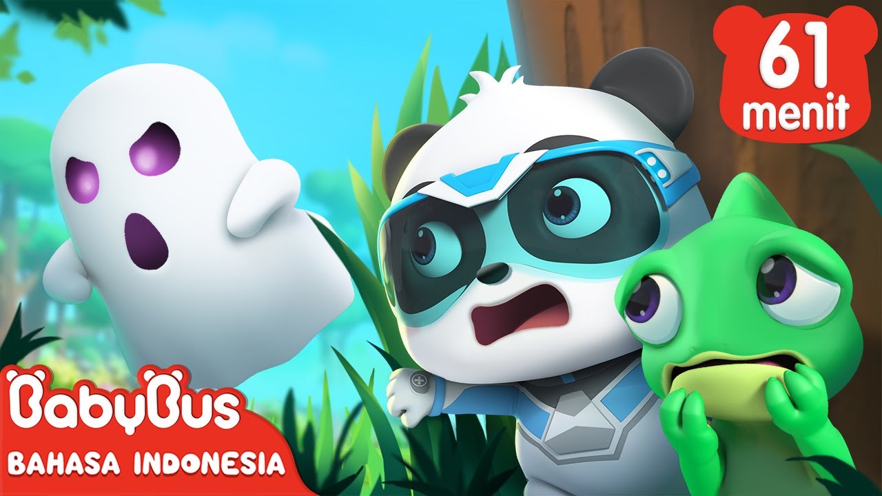 Tolong！Itu Hantu！🦎| Super Panda | Tim Penyelamat Super | Kartun Anak | BabyBus Bahasa Indonesia