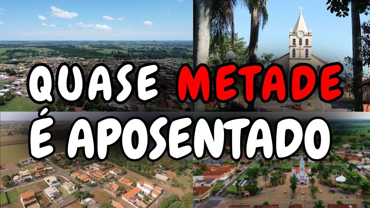 10 Cidades PEQUENAS e DOMINADAS Por Aposentados em SP — A CAMPEÃ Tem 1 em cada 3 (Dados do IBGE)