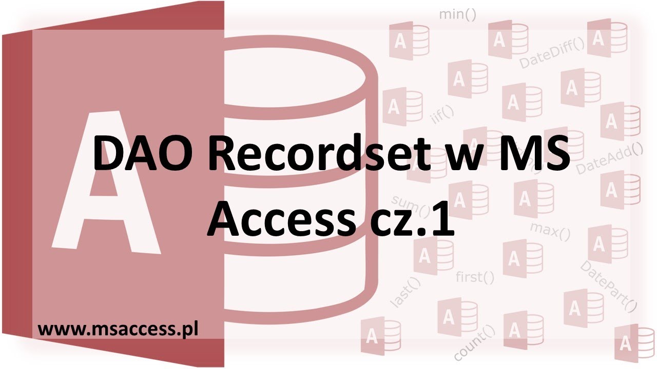 DAO Recordset w MS Access cz.1