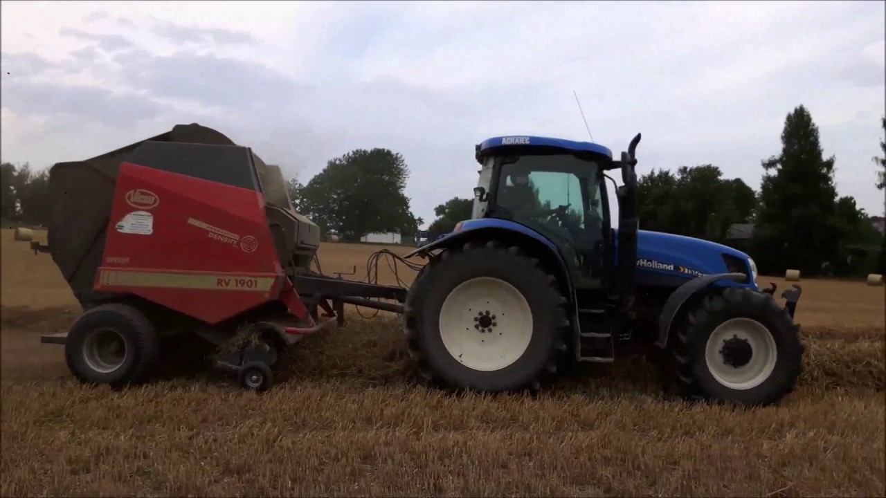 Strohpressen mit New Holland TSA 125 + Vicon RV 1901