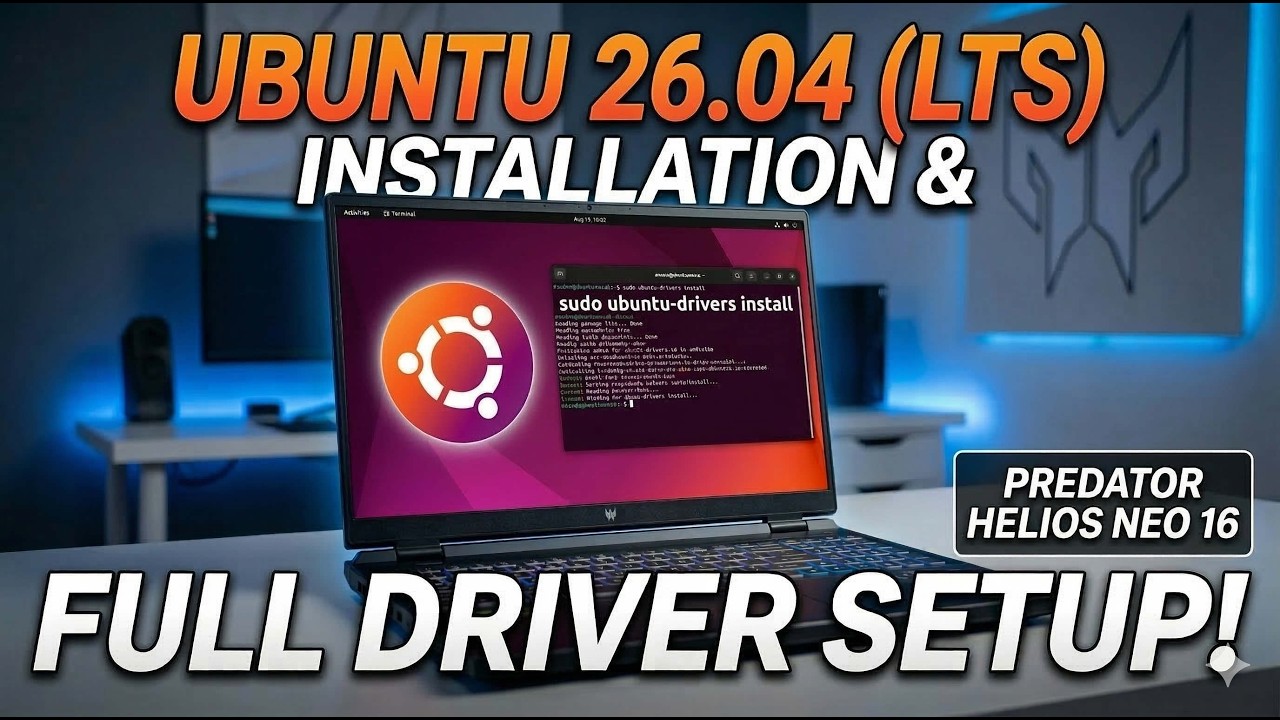 How to Install Ubuntu 26.04 LTS + Full Driver Setup Guide