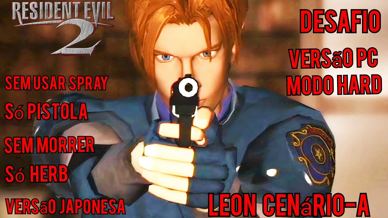 RESIDENT  EVIL  2  CLASSICO DESAFIO GAMEPLAY COMPLETA