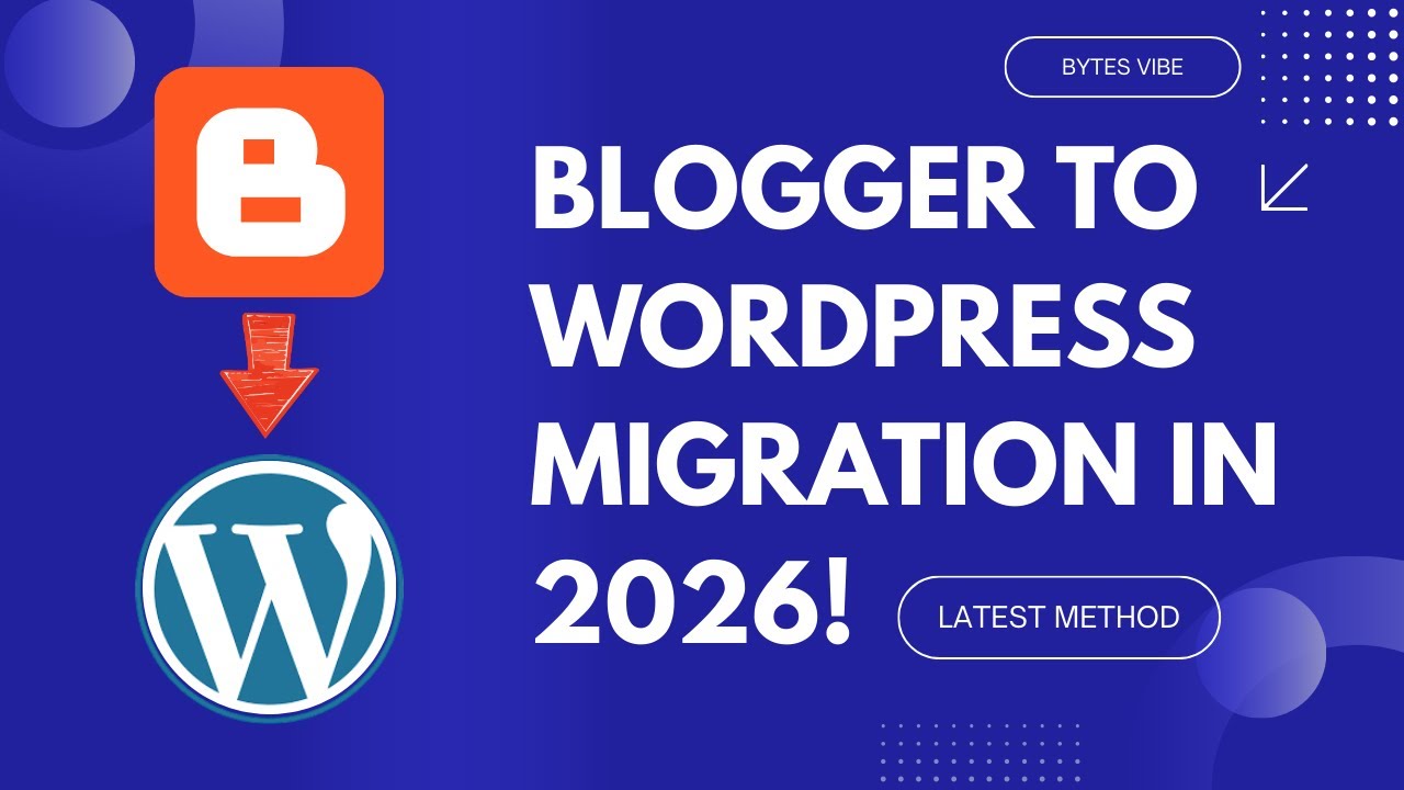 How to Import post from Blogger to WordPress in 2026!  | New Update!