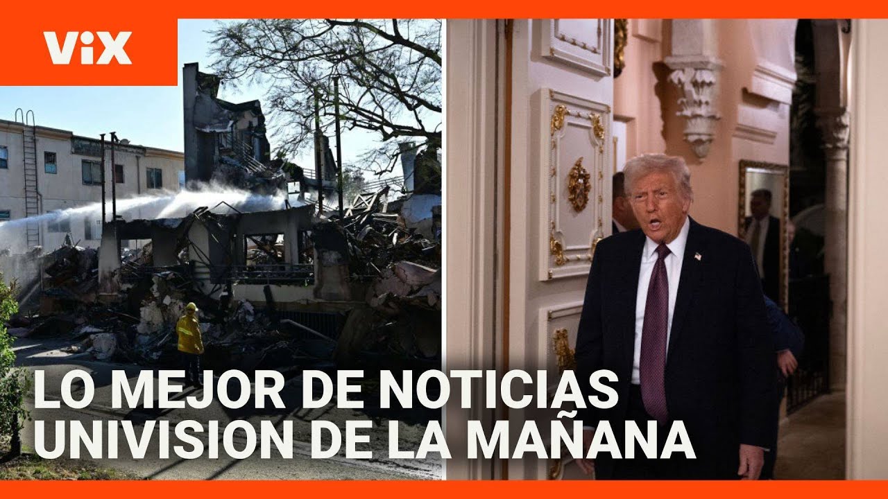 Lo mejor de Noticias Univision de la mañana | lunes 13 de enero de 2025