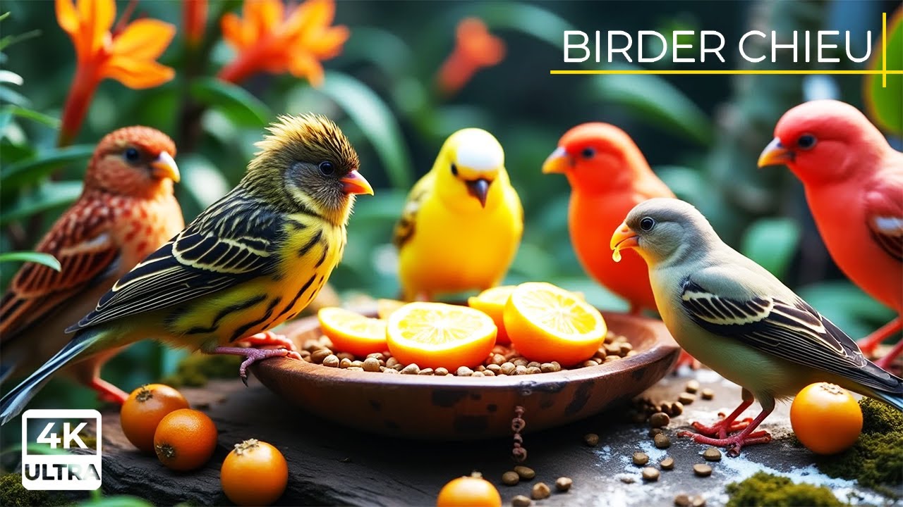 🔴Birds & Squirrels Beneath Blue Sky🕊️🐿️ Live 12 Hours in Ultra HD 😺