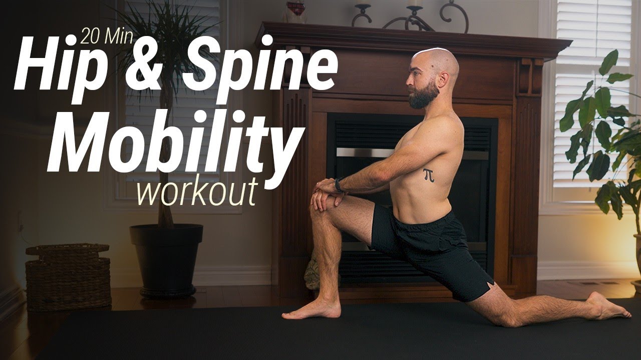 Gentle 20 Minute Hip & Spine Mobility Workout | No Talking, Relaxing