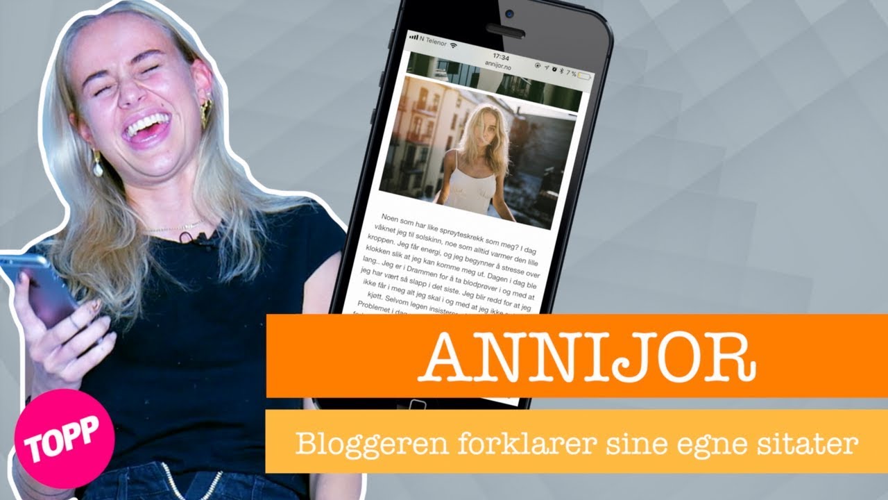 Anniken Jørgensen forklarer egne sitater | – Jeg blir helt svett av meg sjæl!