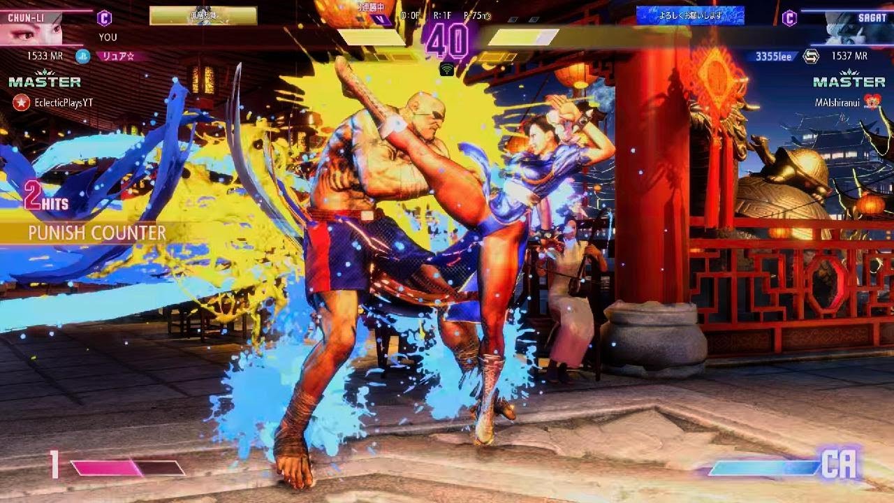【スト6】春麗 VS サガット