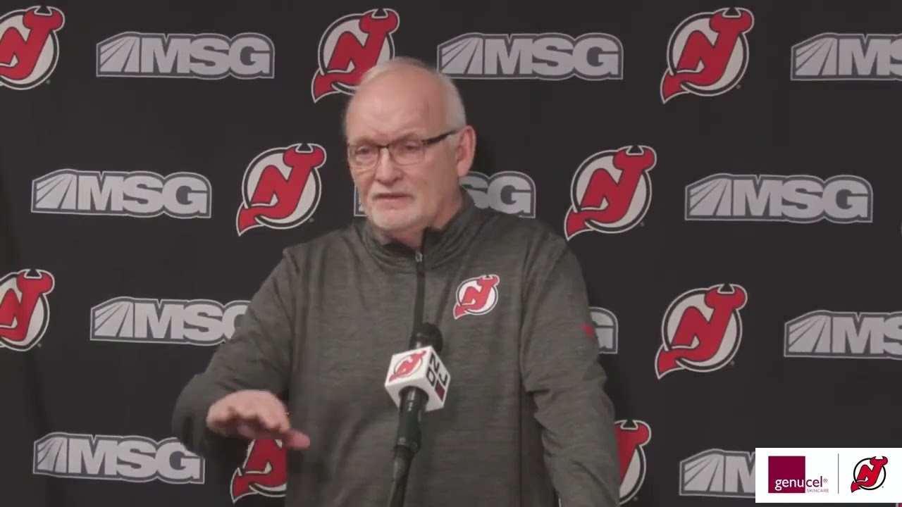 Lindy Ruff looks ahead to today's game against the Hurricanes | NEW JERSEY DEVILS