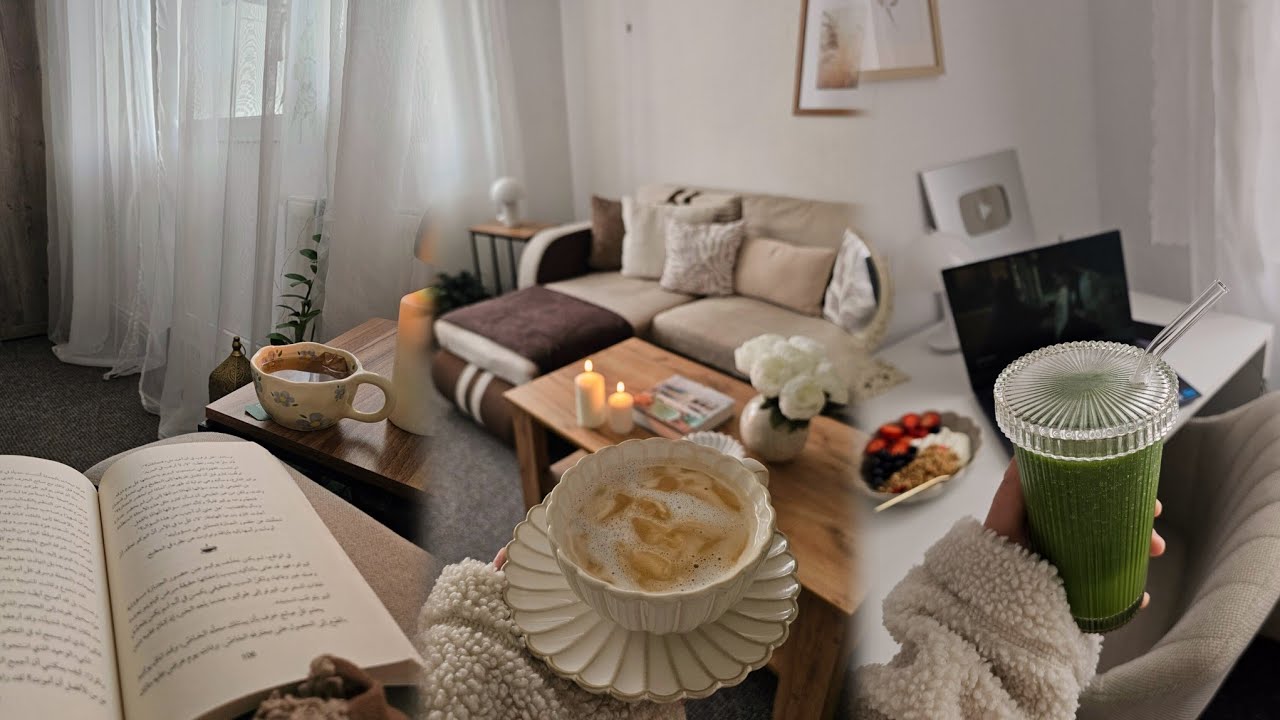 Снег весной ☃️ |Проведите со мной уютные дни 🏡, зеленый смузи, время для отдыха.