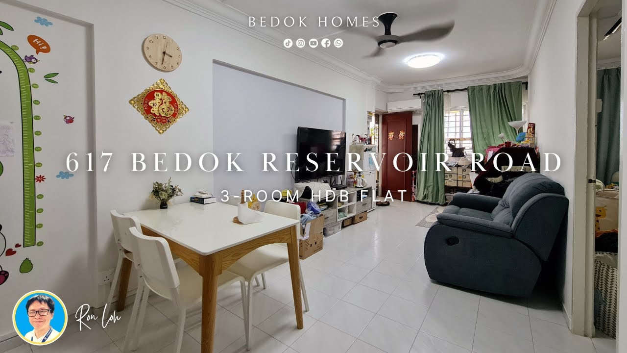 Singapore HDB | 617 Bedok Reservoir Road - Top floor Corner 3room with 69sqm | Sold by @BedokHomes