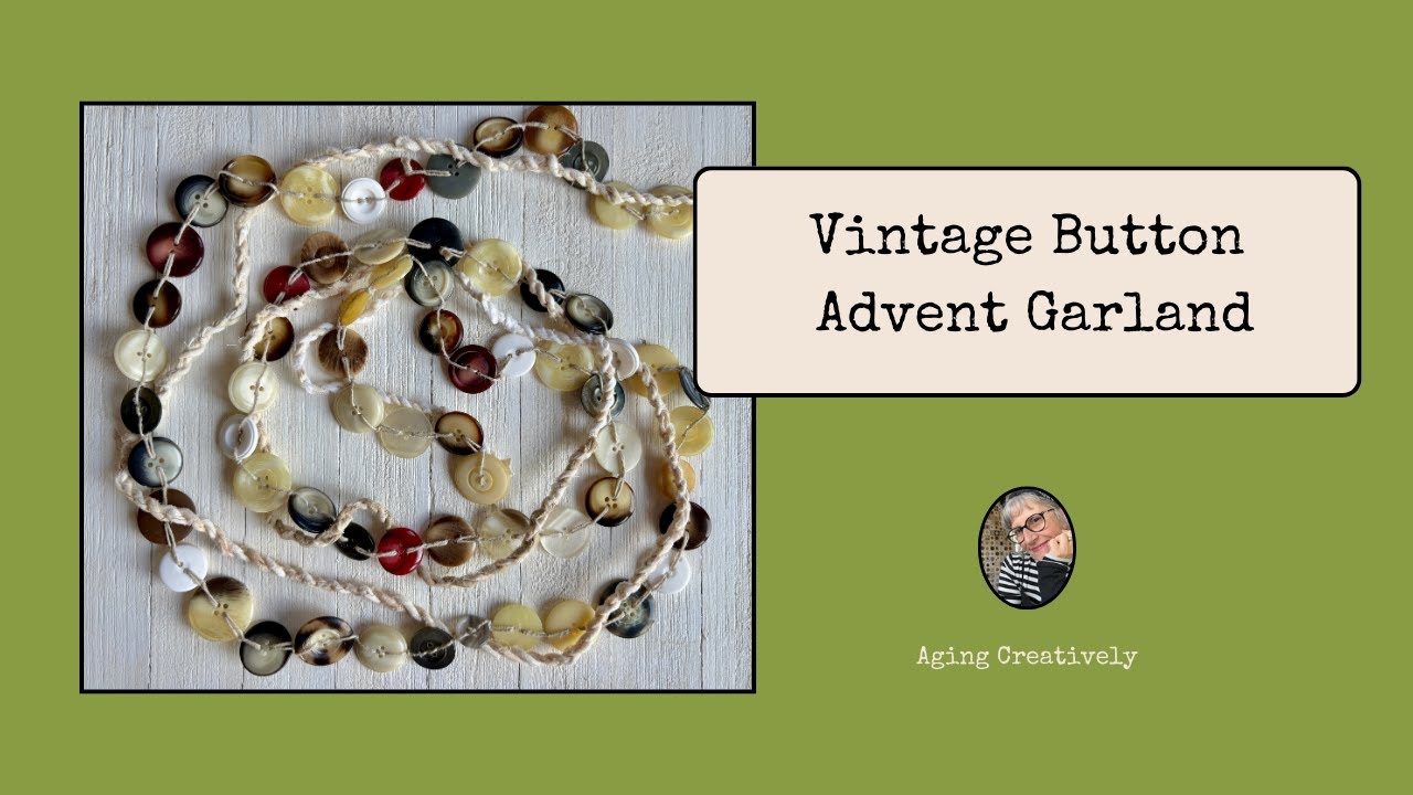 Button Garland - Advent Garland