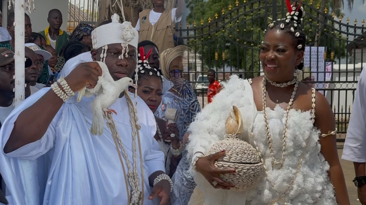SEE HOW OONI OF IFE MADE THE GRAND RITUAL OF AJE FESTIVAL 2026 WITH HIS BEAUTIFUL QUEEN ASHLEY 