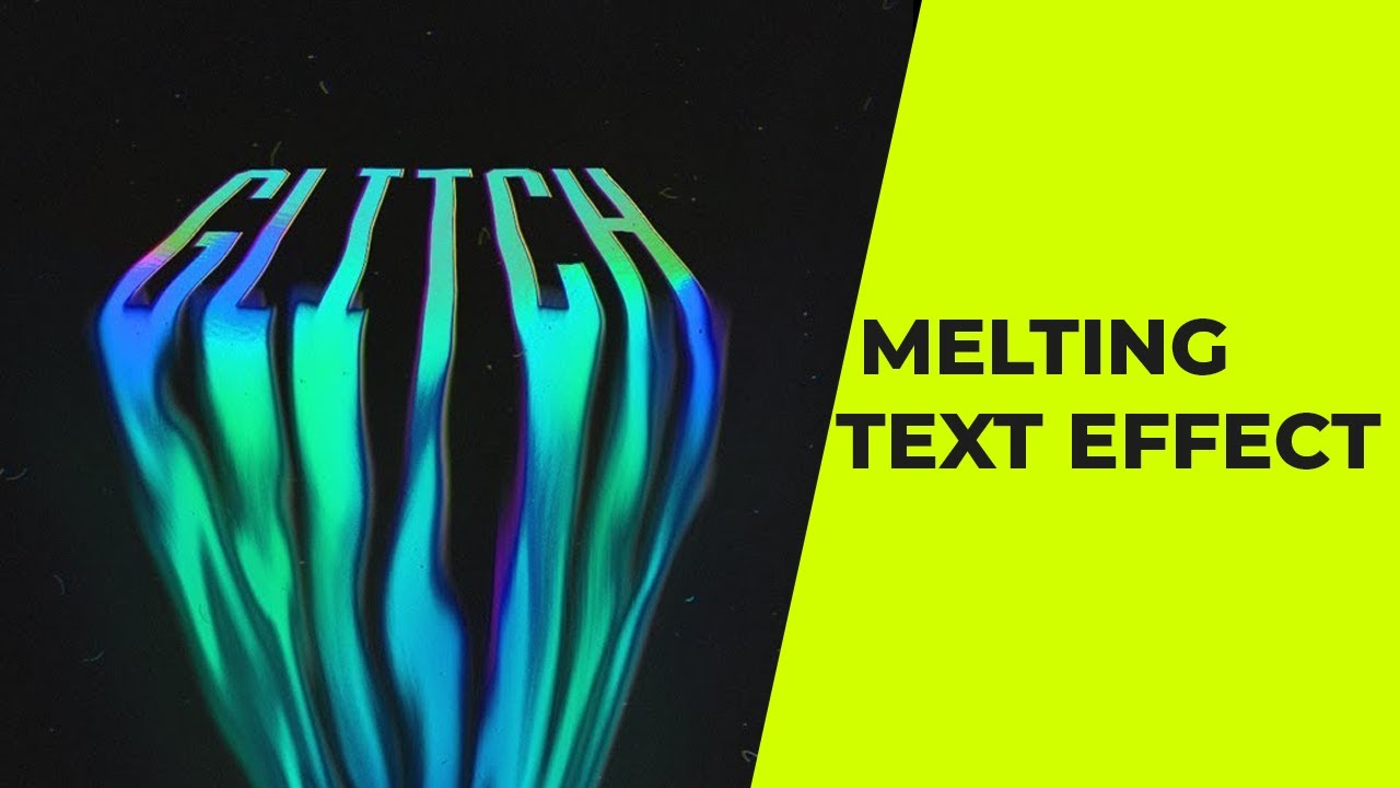 How to Create Simple Melting-Liquid Text Effect: Photoshop Tutorial