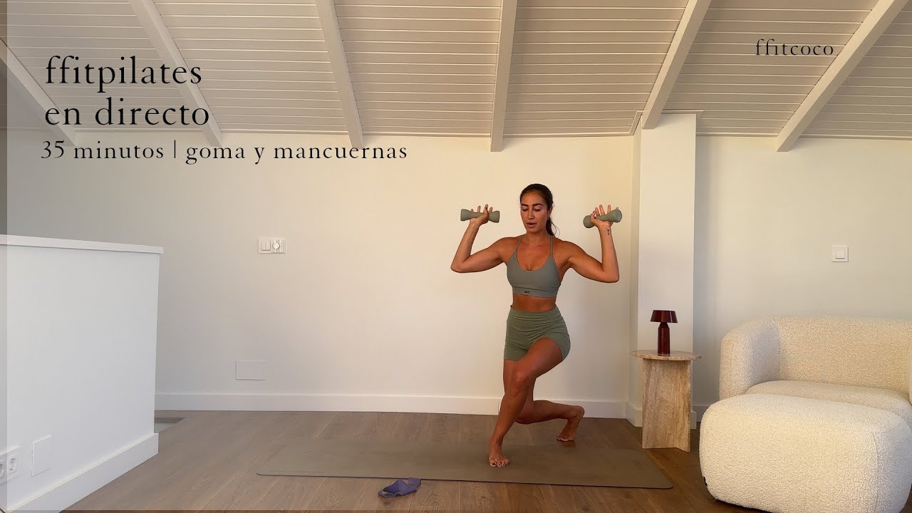 FFITPILATES con goma y mancuernas | @ffitcoco