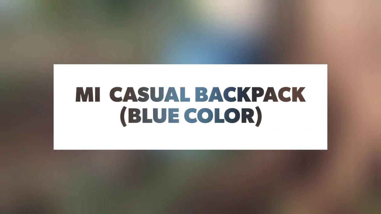 Mi Casual Backpack Unboxing | Blue |     | eDrive |