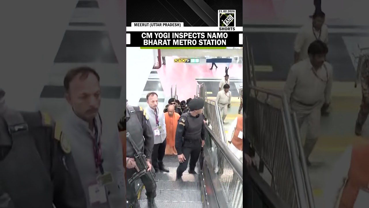 UP CM Yogi Adityanath inspects Meerut South Namo Bharat Metro Station