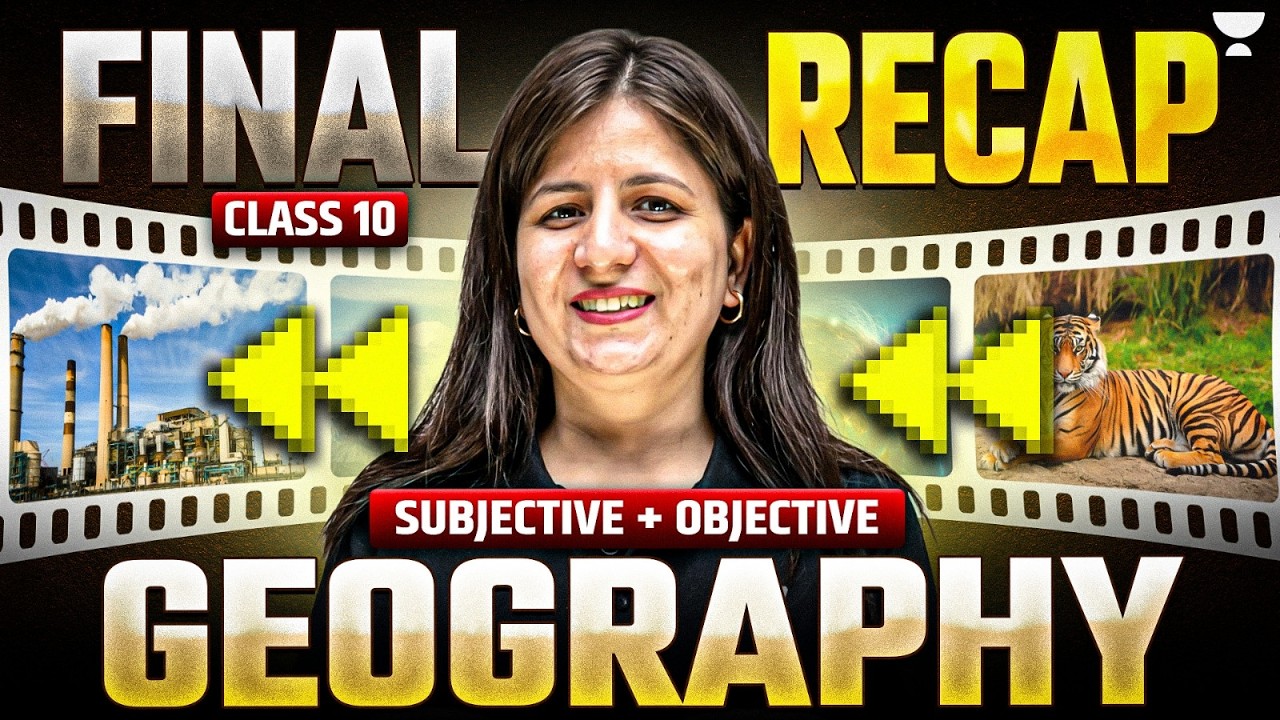 Complete Geography Marathon 2026 | Subjective + Objective | CBSE  Class 10 SST | Shweta Ma'am