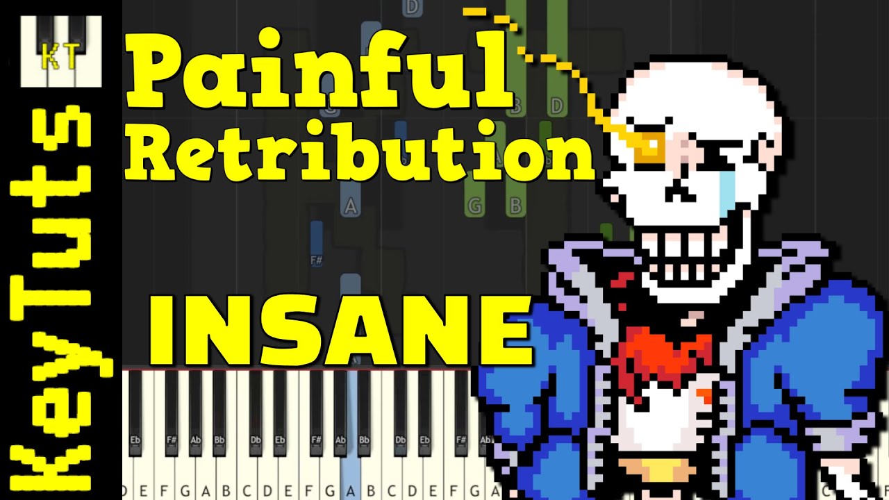 Painful Retribution [Disbelief Phase 5 Hardmode] - Insane Mode [Piano Tutorial] (Synthesia)