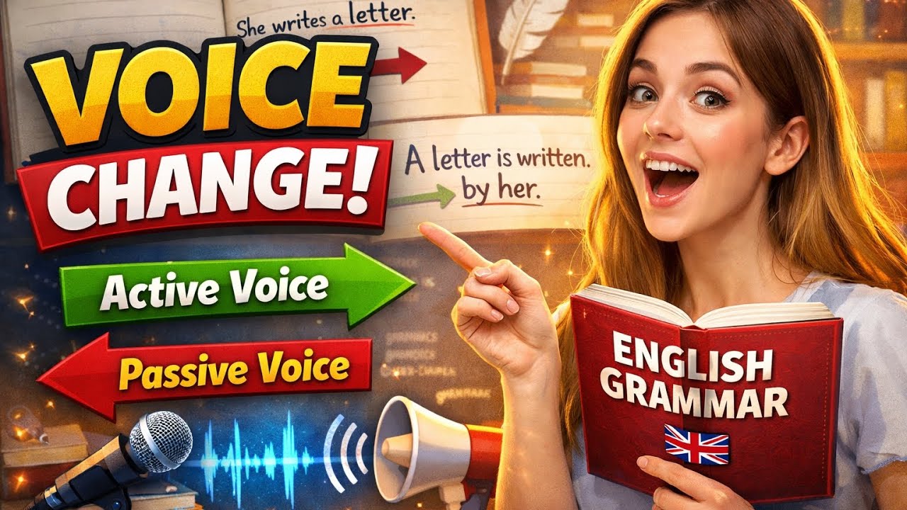 Voice Change | Active Voice and Passive Voice | All Tense Concept