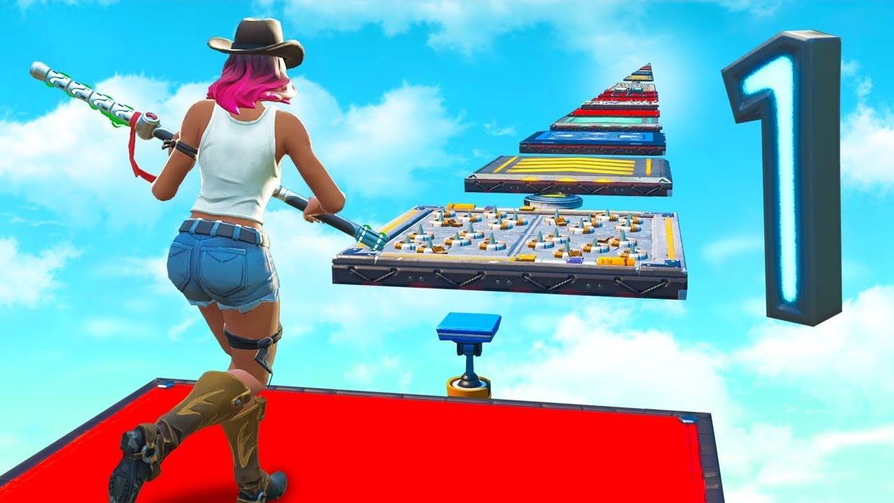 Playing a ONE Level DEATHRUN (No Checkpoints) in Fortnite Creative