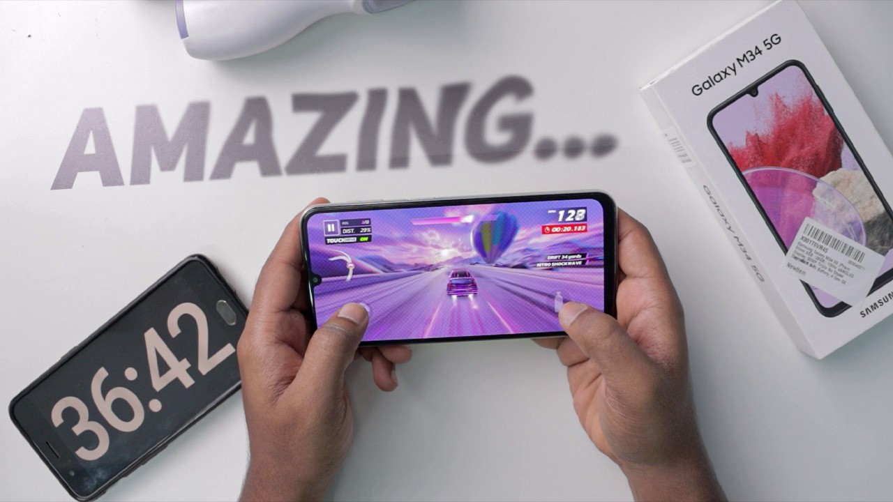 Watch This If You're Buying Samsung Galaxy M34 5g for Games - Testing & Review (1 Hour Continuous)