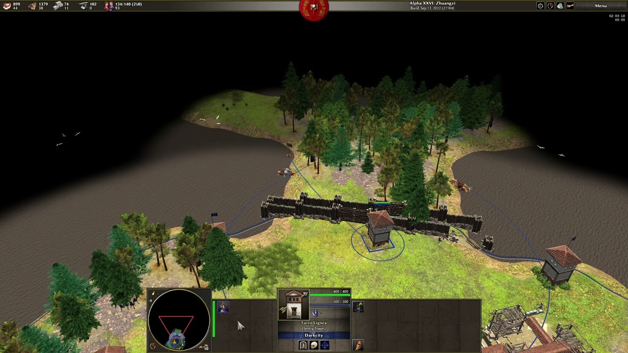 0 A.D | Winning 1v7 againt very hard AI using Roman sword cav