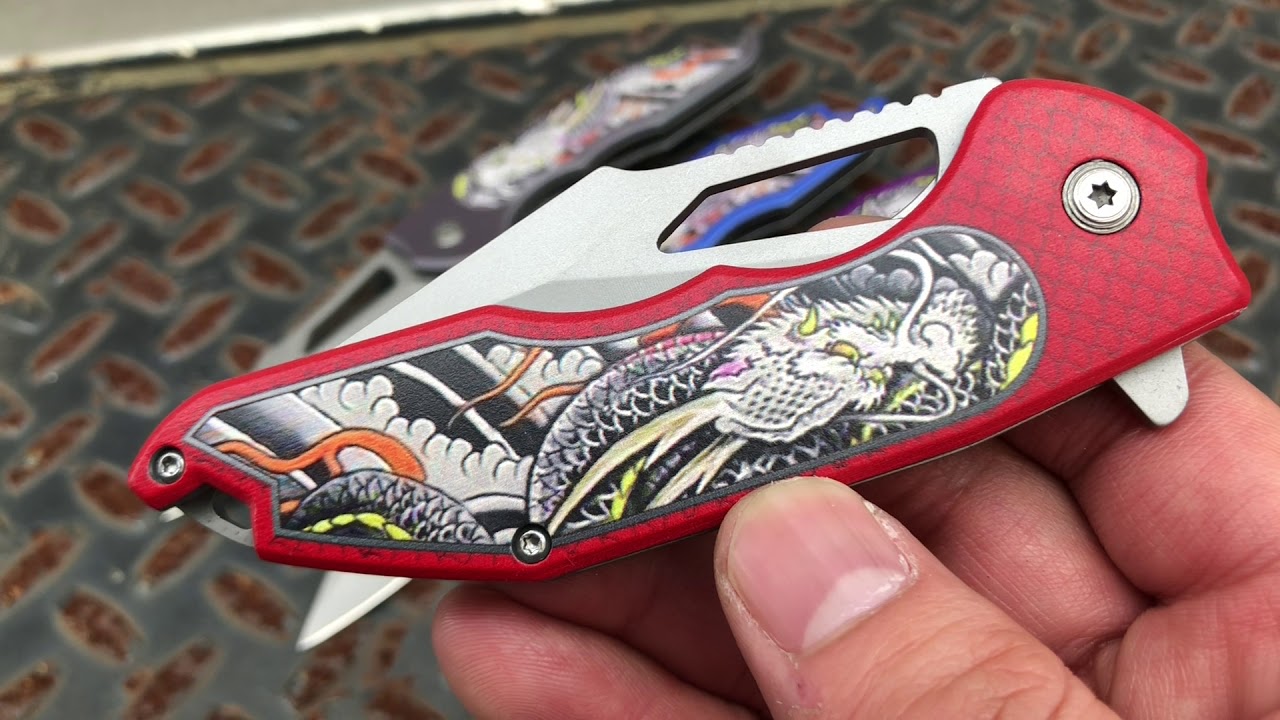 Dragon Spring Assisted Pocket Knives